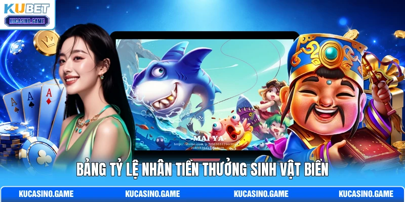 Bảng tỷ lệ nhân tiền thưởng sinh vật biển