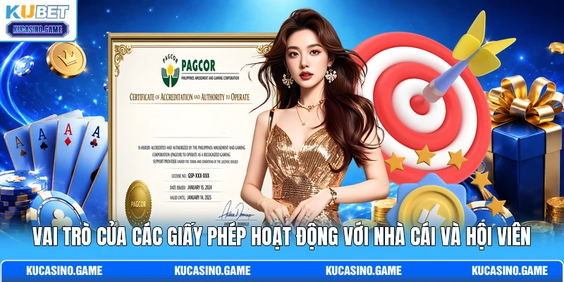 Vai trò của các giấy phép hoạt động với nhà cái và hội viên
